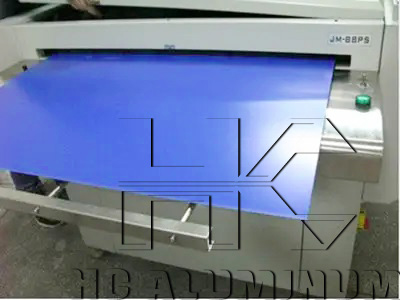 Aluminum plate base for printing plates